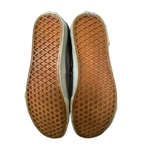 VANS Off The Wall Low Top Gray Herringbone Shoes Mens Size 6.5 Women Size 8 - Picture 4 of 8